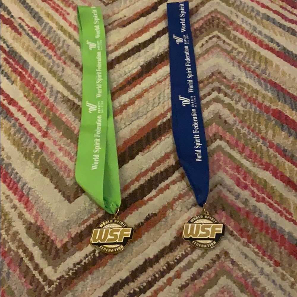 My blue and green WSF medals